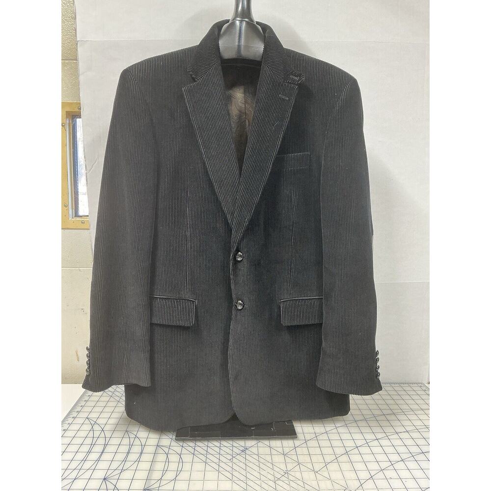 Polo Ralph Lauren Black Fine Wale Corduroy Blazer with Elbow Patch/Men Sz 40R